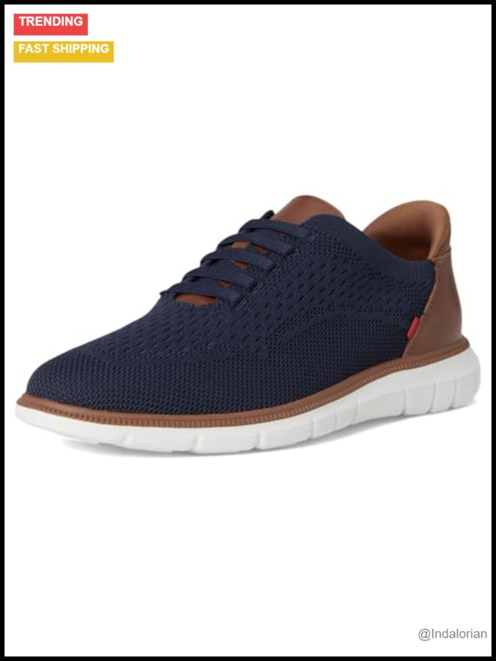 Faux Leather Hands-Free Slip-On Oxford for Walking & Business Casual